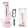 Hatteker Electric Lady Shaver Razor Wet and Dry Waterproof Bikini Trimmer for Women Rechargeable Legs Underarms Public Hair Painless Extendable Handle view 1