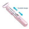 Hatteker Electric Lady Shaver Razor Wet and Dry Waterproof Bikini Trimmer for Women Rechargeable Legs Underarms Public Hair Painless Extendable Handle view 4