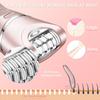 Hatteker Electric Shaver for Women Lady Epilator Electric Razors Kit Hair Remover for Face Chin Arm Leg Armpit Bikini Trimmer Painless Waterproof USB Rechargeable Dry Wet with Detachable Head 3 in 1 view 2
