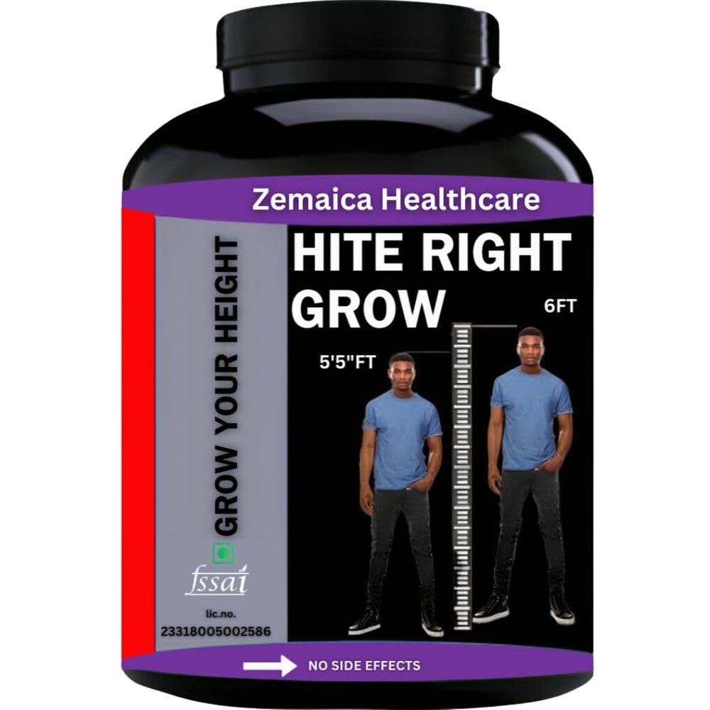 Hite Right Grow | Herbal Supplements Powder For Men & Women | Height Increase Powder Height Growth Powder | Height increase medicine