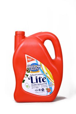 Yellow Beans Cotton seed Oil (5 ltr) Refined Cooking Oil for Balanced Diet and rich in vitamin E Pure Cottonseed Oil (kapasiya)