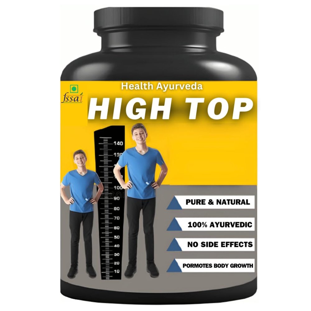 High Top | Height Supplement, For Boys & Girls | Height Badane Ki Dava Height Powder Growth & Bone