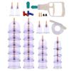 24 Pcs Acupuncture Massage Cans Cups Vacuum Cupping Kit Pull Out Vacuum Apparatus Therapy Relax Massager Body Suction Pumps (Kangji Cupping Set 24), Silver view 3
