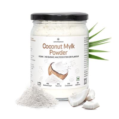 Satopradhan Coconut Mylk Powder, 200g | Dairy-Free Milk Substitute | No Added Sugar, No Flavour, Maltodextrin-Free | Supports Overall Wellness