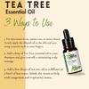 Olifix Tea Tree Essential Oil for Skin, Hair, Face, Acne Care, Dandruff | Ecocert Certified Organic 100% Pure, Natural, Undiluted Therapeutic Grade | 15ml - view 2