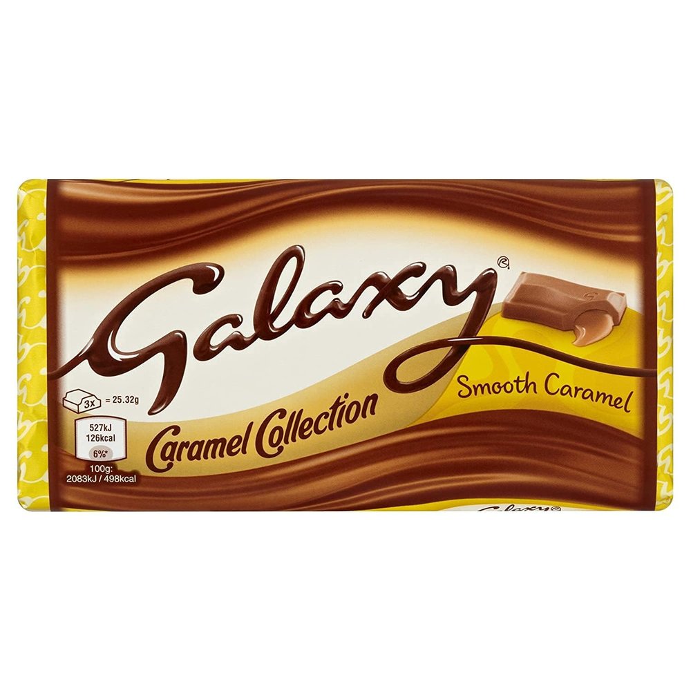 Galaxy Rich And Smooth Caramel Is A Luxurious Chocolate Bar 135gm (Imported)