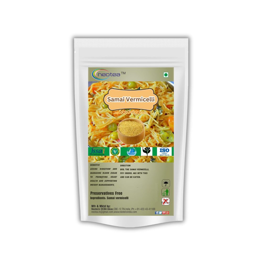 Neotea Samai Vermicelli - Nutritious Gluten-Free Little Millet Noodles | High in Fiber and Protein | Quick-Cooking and Versatile | 100% Natural and Pure | (500 GM)