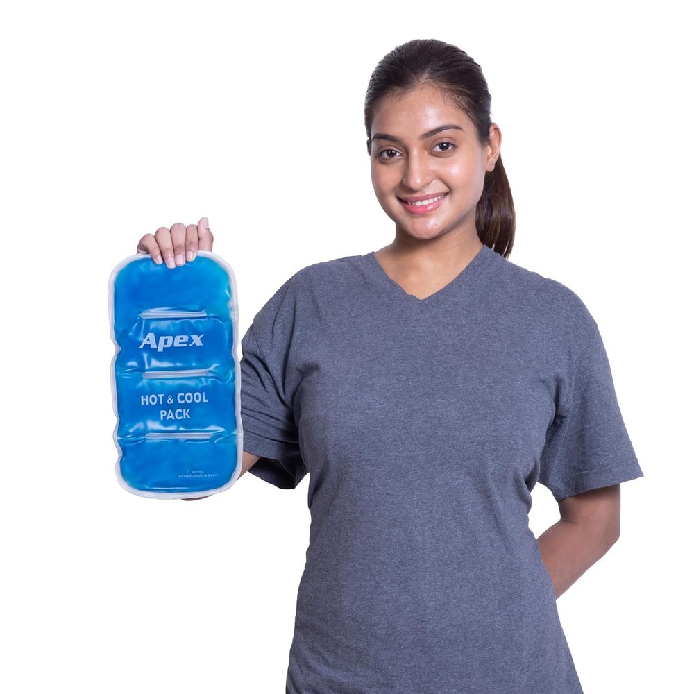 Apex SEI Reusable Hot and Cold Gel Pack, Ice Pack for Pain Relief, Mutlifpurpose, Anti-freeze and Flexible Gel Pack for Hot/Cold Therapy (Regular)