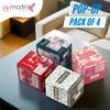 PAPYRUS 2-Ply Paper Napkins | Soft & Absorbent Napkins for Kitchen & Home Use | 100 Pulls and 2 Ply (100X2-200 Sheets), 4 Packs (800 Sheets Total) | Disposable Napkin Tissue for Dining & Events view 2