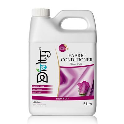 Diolty Fabric Conditioner 5L  Love Lily | Premium Softness, Long-Lasting Freshness | Hand & Machine Wash | Family-Sized Reusable Can, Made in India