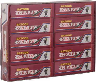Batook 5 Sticks Gum With A Delicious Grape Flavour Chewing Gum 250gm Box (Imported)