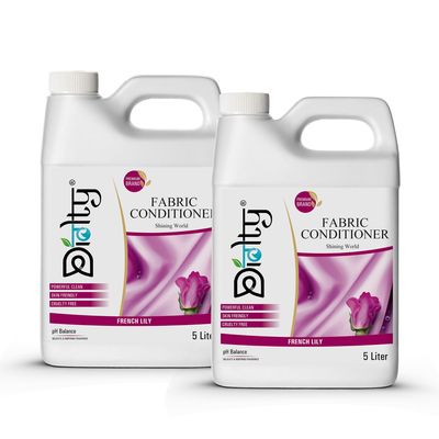 Diolty Fabric Conditioner 10L  Love Lily | Premium Softness, Long-Lasting Freshness | Hand & Machine Wash | Family-Sized Reusable Can, Made in India