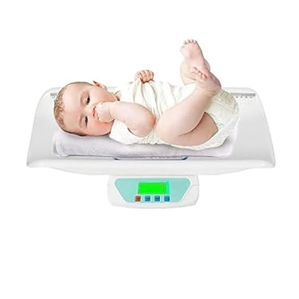 Dr. Care Newborn Digital Baby Weighing Scale with Tray - Accurate and Reliable, Upto 30Kg Capacity - TS-500 (White)