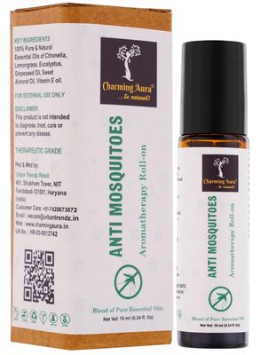 Anti Mosquitoes - Mosquito Repellent Roll-on | Blend of natural essential Oils | Pleasant scent while effectively keeping mosquitoes at bay | Skin friendly & Kids safe | 10ml (Mosquito Repellent Roll-on, Pack of 5)