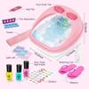 KAHUMBO Foot Spa Toy for Kids,Massaging Kids Spa Kit for Girl,Foot Soak Tub for Kids,Toys Manicure Pedicure Art Salon,Spa Party Supplies for Girls,Christmas Children Birthday Gift view 2