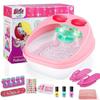 KAHUMBO Foot Spa Toy for Kids,Massaging Kids Spa Kit for Girl,Foot Soak Tub for Kids,Toys Manicure Pedicure Art Salon,Spa Party Supplies for Girls,Christmas Children Birthday Gift view 3
