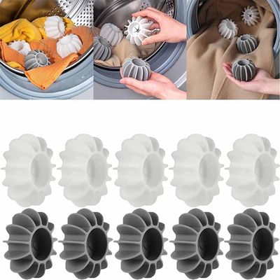 KESI ORNAMENTS Laundry Balls Laundry Scrubbing Balls Anti-Winding Soft Washing Balls Fabric Softener Alternative for Washing Machine Silicone Balls Washing Ball No Damage(Multicolor,Pack of 10)