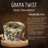 HUGS Ghana Twist Dark Chocolates Jar-Center Filled Dark Chocolates|Chocolate Gift Hamper (36 Pcs In Jar),360 Grams view 4