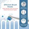 HealthSense Clean-Care Et 711 Rechargeable Rotary Electric Toothbrush For Adults With Extra Brush Head & Dust Cover|Ipx7 Waterproof & 3 Dynamic Cleaning Modes|One Year Warranty,Blue (White and Blue) view 3