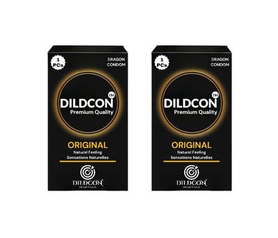 DILDCON Condoms For Men, Pack of 2