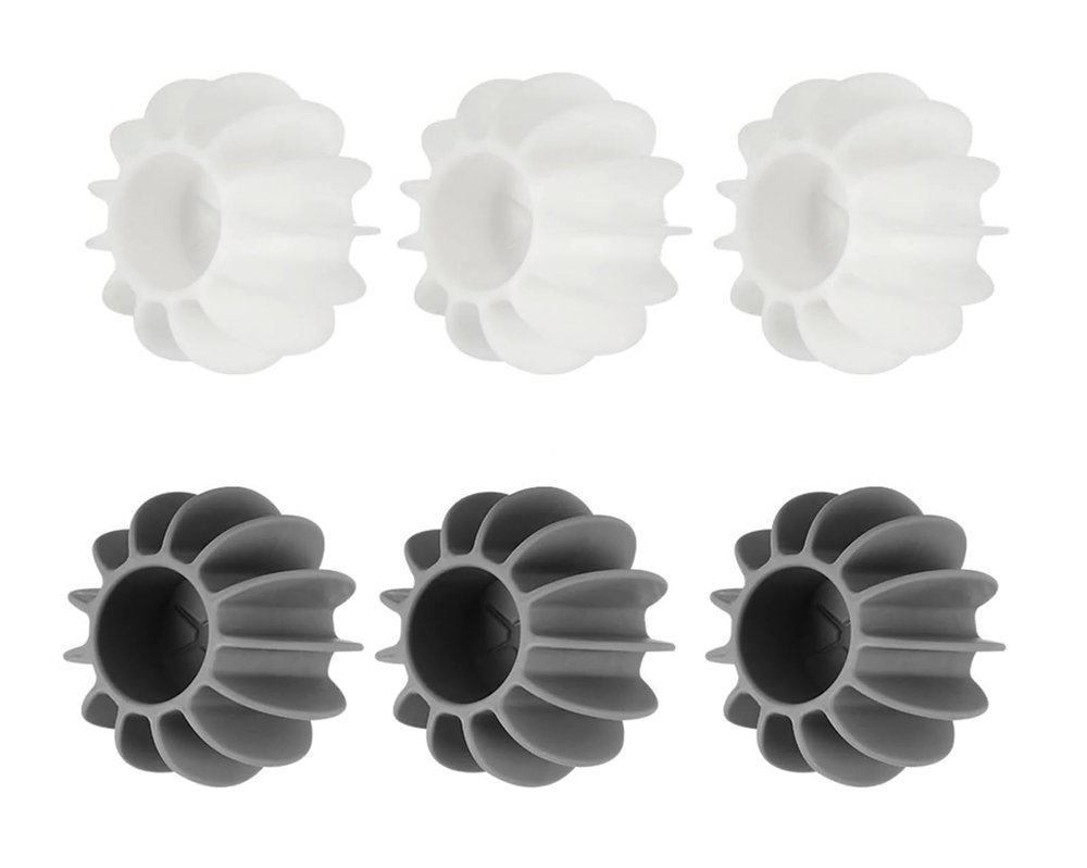 UCRAVO 6pcs Reusable Anti-Winding Washing Machine Ball, Dryer Balls Laundry for Anti-Winding Clothes & Deep Cleaning, Anti-Winding Tidy Clothes Laundry Balls for Washing Machine