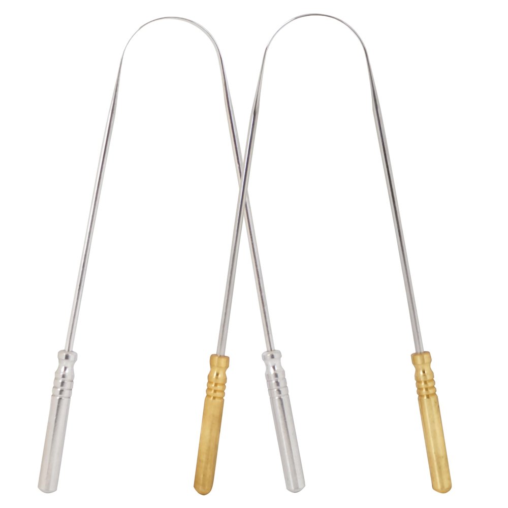 Midazzle Stainless Steel Premium tongue cleaner | Reduces Bad Breath | Comfortable & Flexible Handle Easy to Use pack of 2