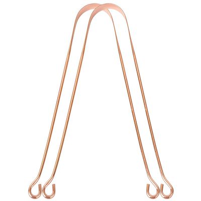 Midazzle Ayurvedic Copper tongue cleaner | Reduces Bad Breath | Comfortable & Flexible Handle Easy to Use pack of 2