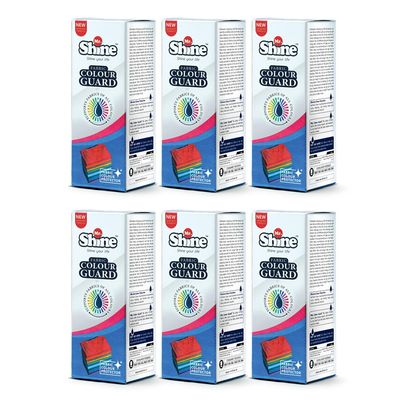 Mr.Shine Colour Guard 100 ml | Fabric Colour Fixer Anti-Fade Formula For All Types of Fabric, Prevent Fading & Cross Staining (Pack of 6)
