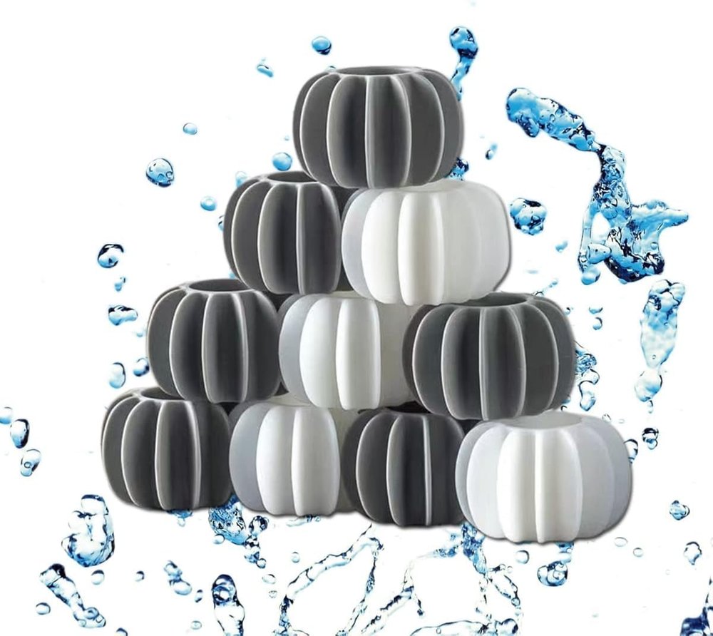 COOFANDY 10 PCS Anti-Tangle Laundry Ball, Fabric Softener Dispenser Ball, Washing Ball Reusable Dryer Balls, Magic Silicone Soft Laundry Balls, Fabric Softener Alternative, Anti Tangling or Anti Knot