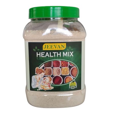 Jeevan Health Mix with 21 ingredients, Zero Sugar. 100% Natural Nutrition Drink 500gm
