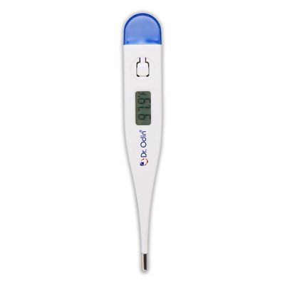 Dr. Odin ODT101 Digital Thermometer for Adults & Kids | 60-Second Fast Reading | Oral, Rectal & Underarm Use | High Accuracy, Fever Alarm, Auto Shut-Off (Pack of 1)