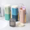 Wafeeq Plastic Portable Travel Toothbrush Case Holder Bathroom Organizer Travel Container Toothpaste Storage Box for Camping Business School Trip Bathroom, Green (Pack of 1) view 2