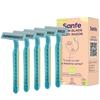 Sanfe Disposable Hair Removal Razor For Women Perfect For Legs, Arms & And Bikini Line 2 Blade Shaving Razor With Aloevera Extract - Pack Of 5 view 1