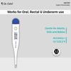 Dr. Odin ODT 311 Digital Thermometer for Precise Temperature Monitoring in Celsius & Fahrenheit - Fast, Accurate, Water Resistant and Family-Friendly (White & Blue) view 3