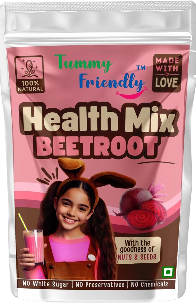 TUMMY FRIENDLY Foods Organic Beetroot Health Mix Powder For Baby Kids 2 Year Old|Baby Food For 2+ Year Old|Maximum Nutrition From Real Food. Available In Trial Baby Packs Too. 100G