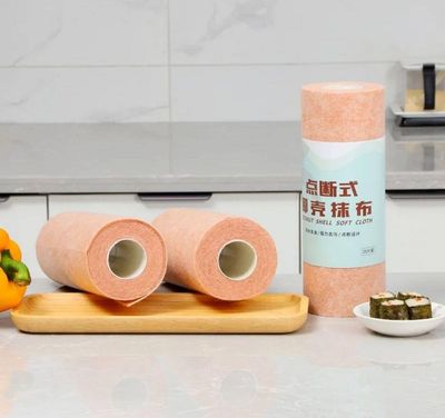 KPS Coconut Greasy Tissue Roll | Oil Absorbing Paper Roll | Grease Removing Kitchen Wipes | Reusable & Washable Non Stick Roll | Household Cleaning Cloth (Pack of 1,Multicolor)