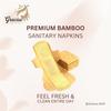 Graciss 30 Pcs Bamboo XL(280MM) size Ultra-thin Sanitary Pads for Women| sanitary napkins| Rash & Odour free| With premium cotton top and Bamboo strip With disposable wrap view 3