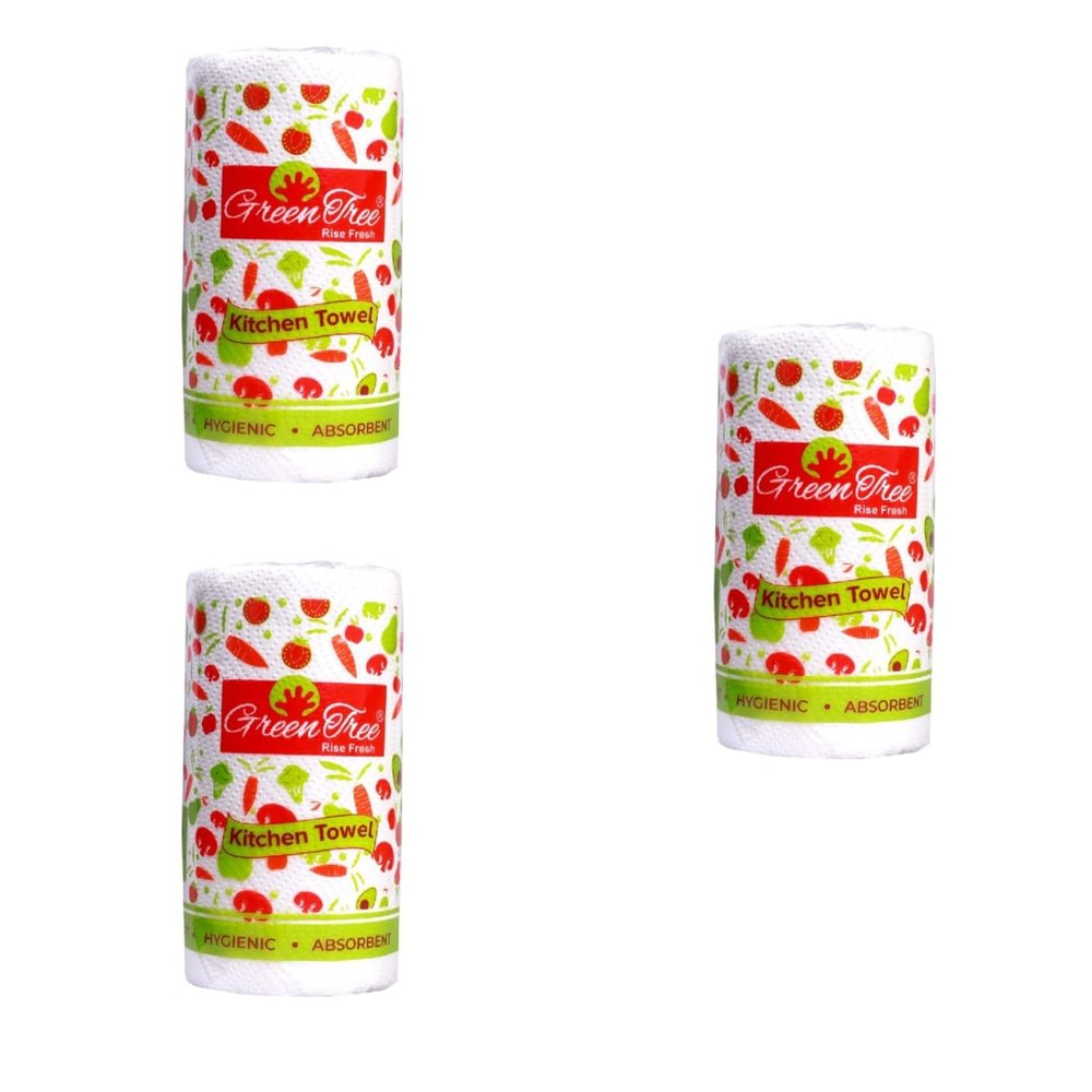 4-Ply Kitchen Paper Towels, 20 x 20 cm (3) Napkins, Tissue, Tissue Paper,Facial Tissue