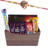 SFU E Com Attractive Basket With Creamy Chocolates | Rakhi Chocolate Gift For Brother | Ganesh Rakhi With Chocolates | Rakshabandhan Chocolate Gift | 888 view 1