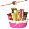 SFU E Com All Time Favourite Chocolates Hamper With Beautiful Tie Basket | Rakhi Chocolate Gift For Brother | Ganesh Rakhi With Chocolates | Rakshabandhan Chocolate Gift | 099 view 1