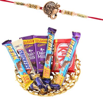 SFU E Com Surprise Chocolate Gift Hamper | Rakhi Chocolate Gift For Brother | Ganesh Rakhi With Chocolates | Rakshabandhan Chocolate Gift | 052