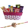 SFU E Com 8 Pieces Chocolate Gift Hamper With Beautiful Basket | Rakhi Chocolate Gift For Brother | Ganesh Rakhi With Chocolates | Rakshabandhan Chocolate Gift | 177 view 1