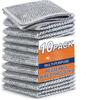 OLAID Milton Multipurpose Wire Dishwashing Rags, Non-Scratch Wire Dishcloth, Stainless Steel Scrubber, Pack of 10, Machine Washable view 1
