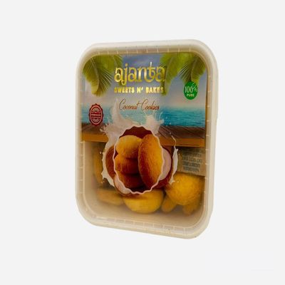Ajanta Sweets Coconut Cookies 250gm | Irresistible Rounds of Coconut Delight | Nutritious & Delicious Indian Tea Time Snack