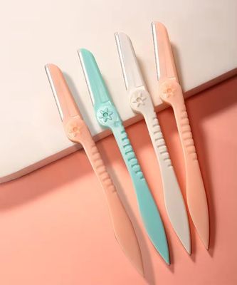 Lwvax Reusable Face & Eyebrow Razor For Women 2 piece Instant & Painless Hair Removal, Razor for Face, Eyebrows, Upperlips, Chin, Side Locks, Forehead, Face Razor for Women- Multi Color (2)