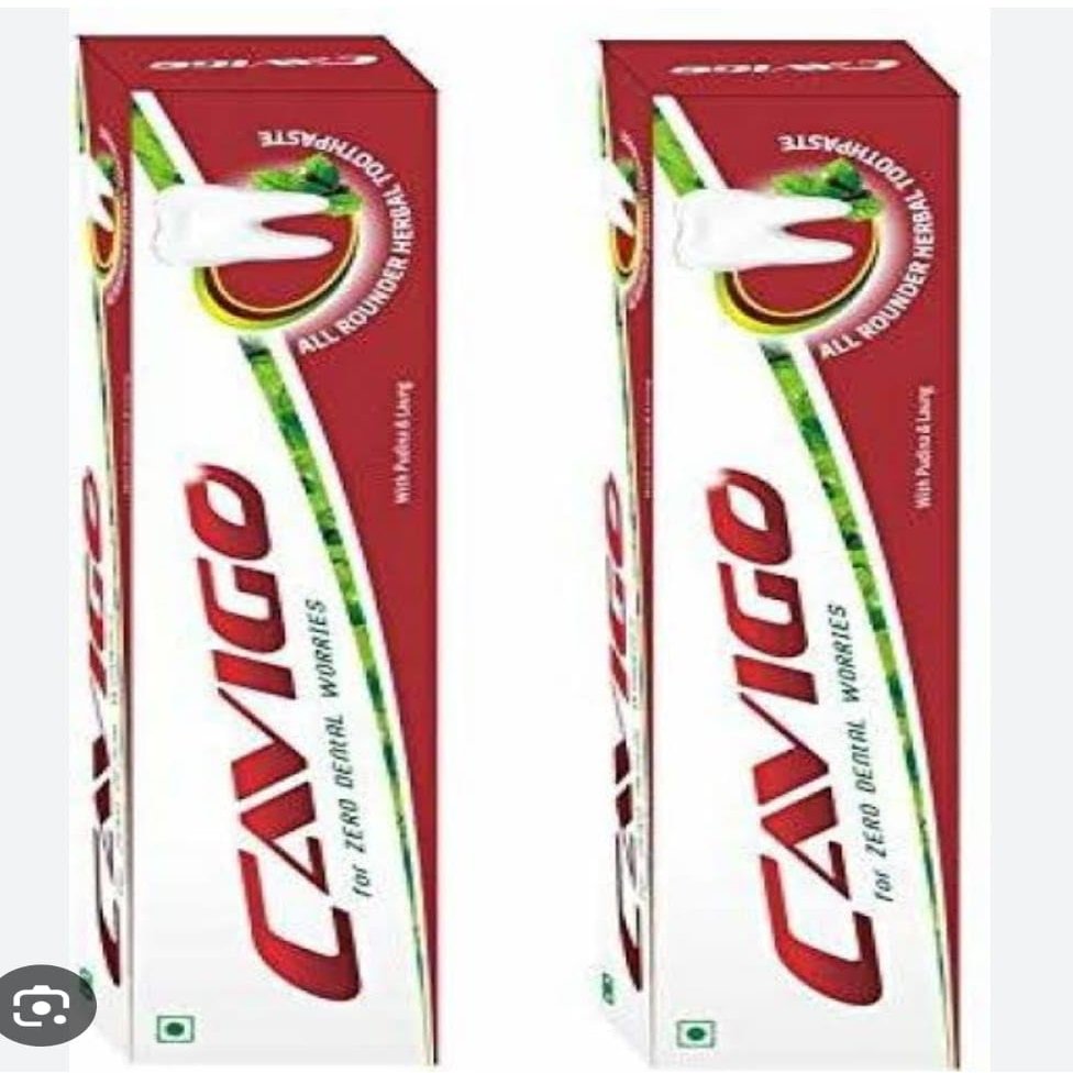 Cavigo Rcm All Rounder Organic Herbal Toothpaste - 100G (Pack Of 4) - Relieves, Cold Relief, Gum Swelling, Freshness, Plaque, Gingivitis, Antiseptic, Bad Breath