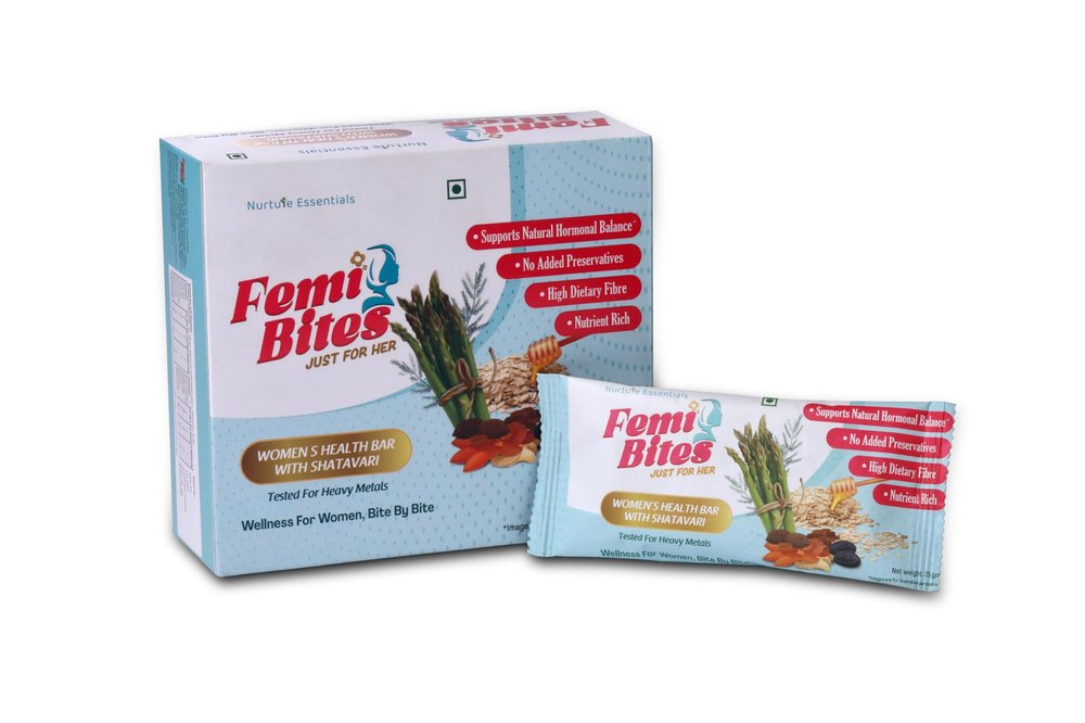Femi Bites| Womens Multivitamin Bar With Shatavari |Nutrient Rich |High Dietary Fiber| No Added Preservatives | Net Weight- 175 |100% Natural Wellness for Women, Bite By Bite (Pack of 7)