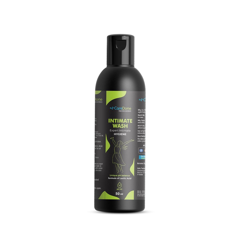 Caredone Intimate Wash - 50ml | pH Balanced, Aloe Vera Enriched, Gentle Daily Hygiene for Women. (1)