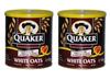 Quaker Quick Cooking White Oats Breakfast Cereals 100% Whole Grain Oats Each 500gm (Pack Of 2) view 1