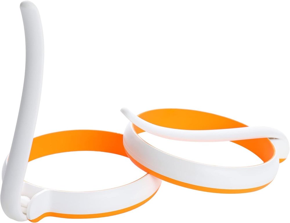 Toriox Silicone Egg Ring Maker - Pancake Mold for Breakfast Sandwiches, Omelets and More (2 Pack)